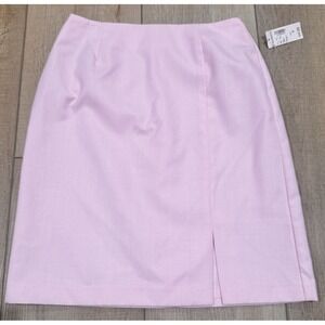 Pastel Pink Tailored Pencil Skirt Preppy Old Money Career Office Barbiecore 4
